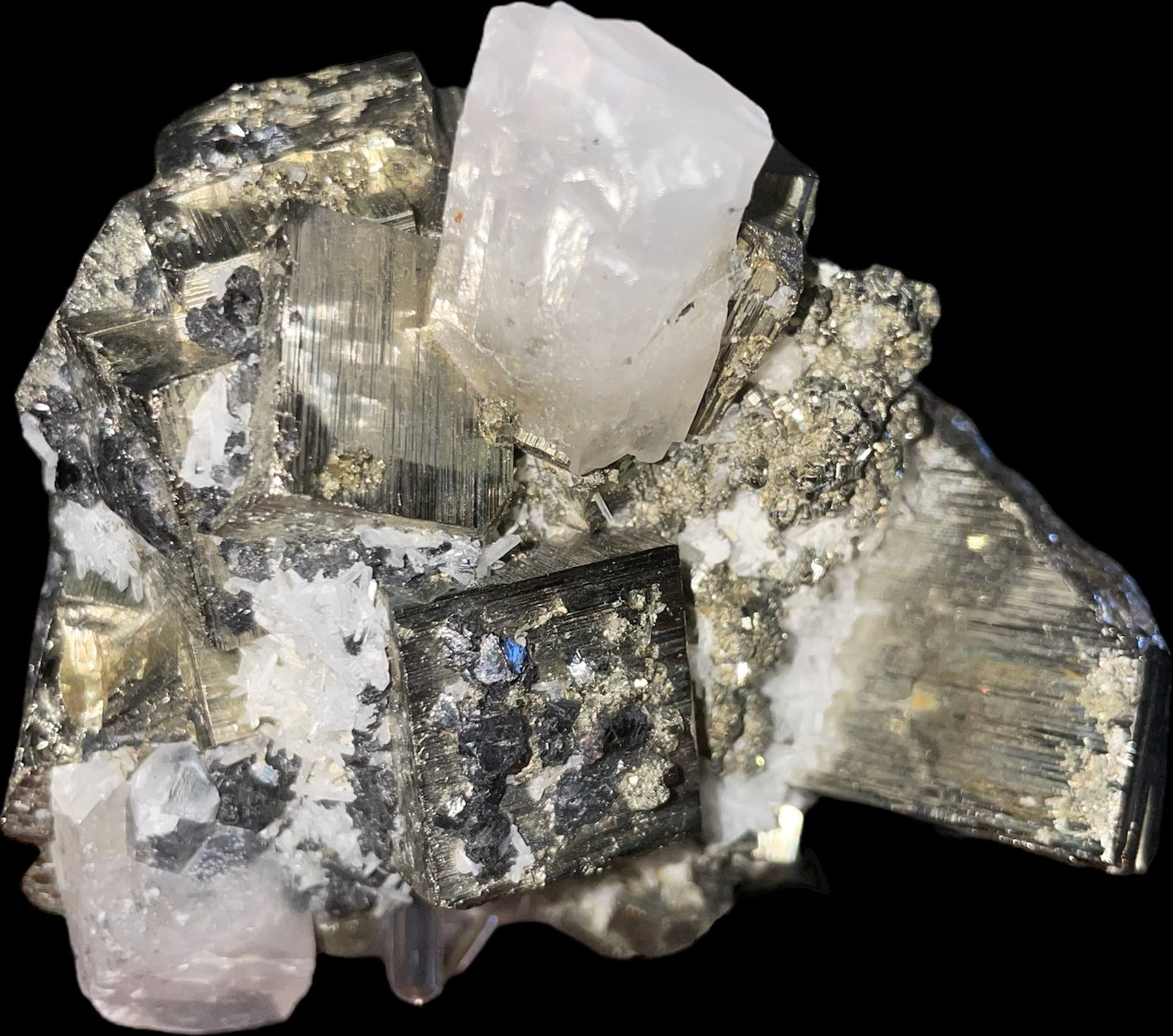Pyrite with quartz