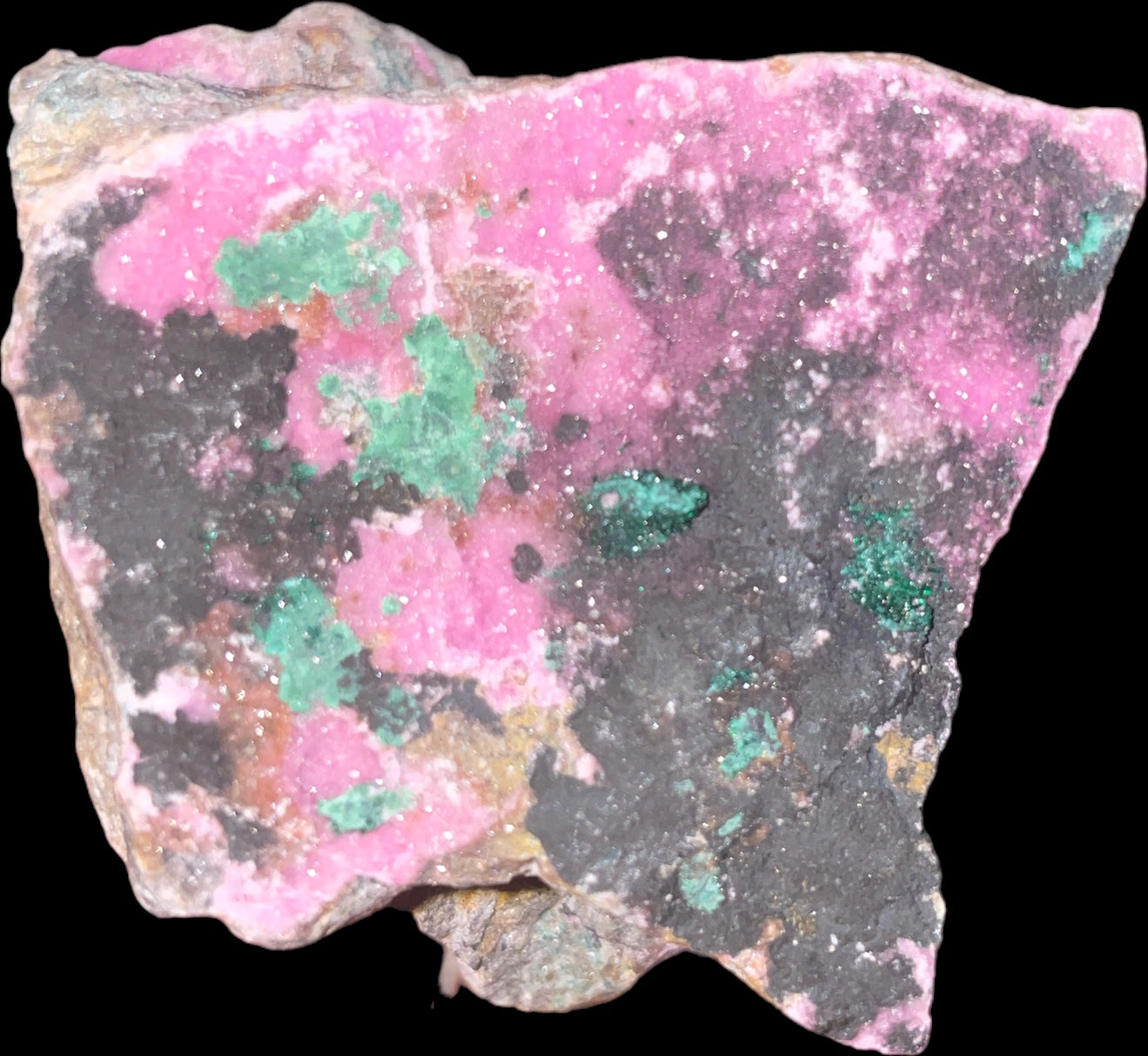 Roselite with Brochantite rare specimen🔥🔥🔥🔥