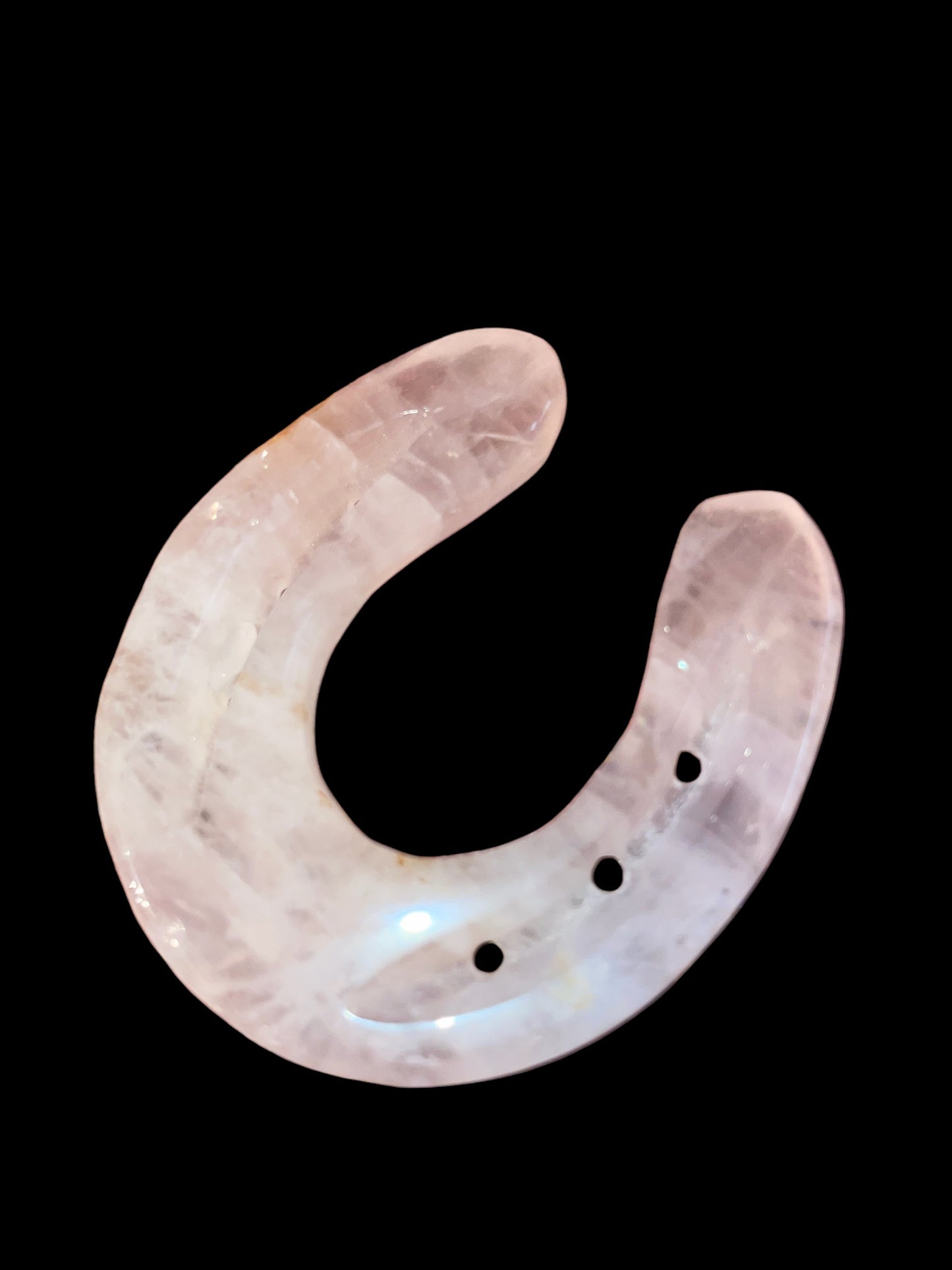 Rose Quartz Horse Shoe