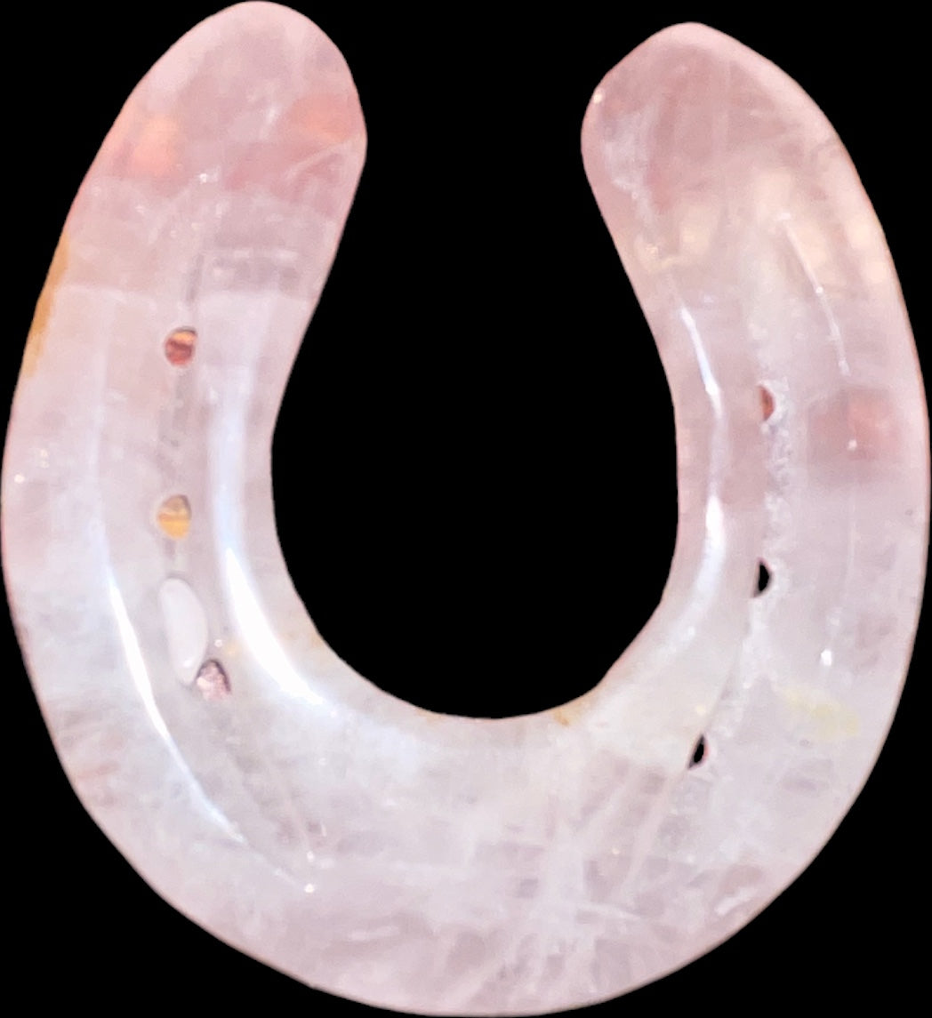 Rose Quartz Horse Shoe