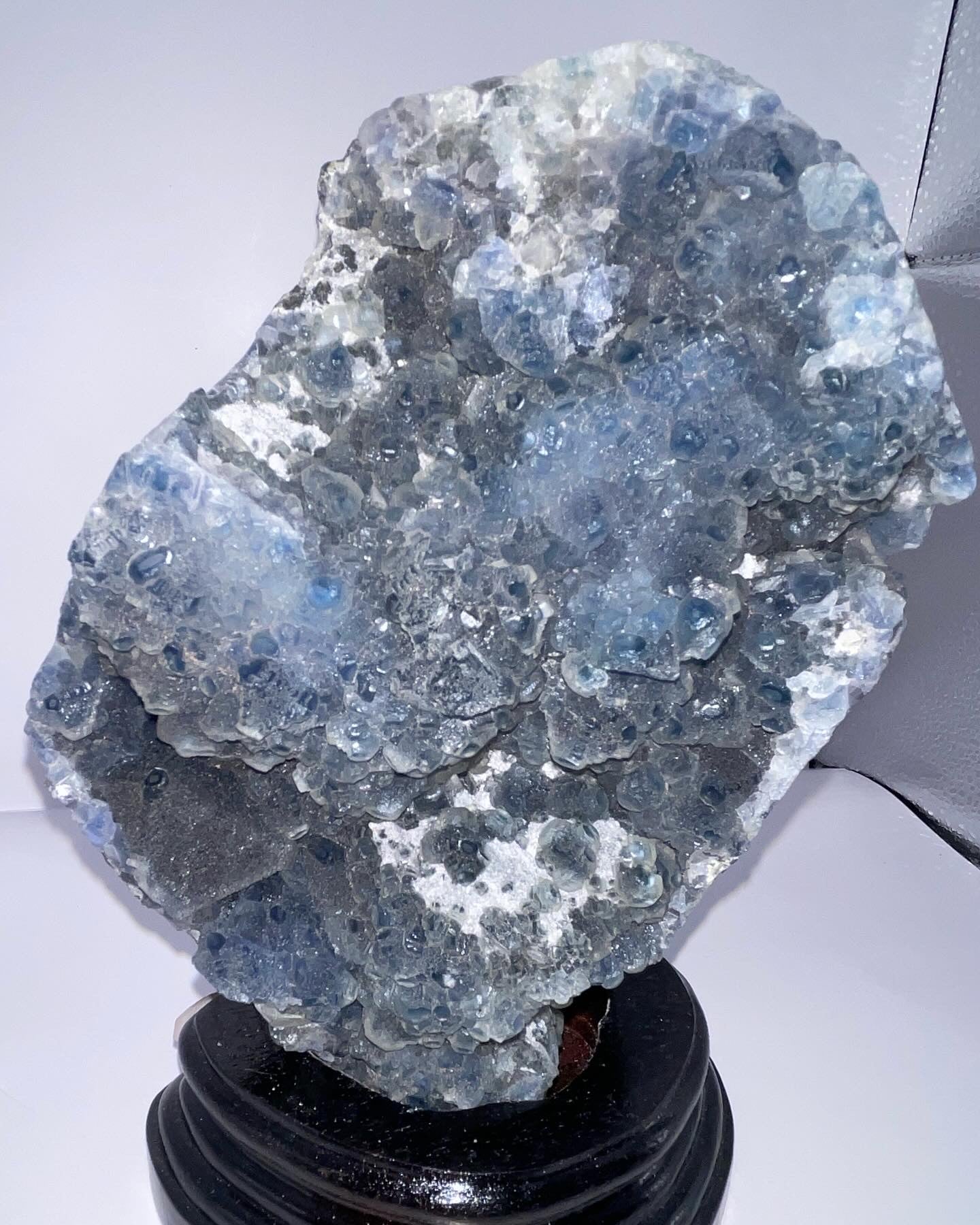 Large blue fluorite, specimen, statement piece