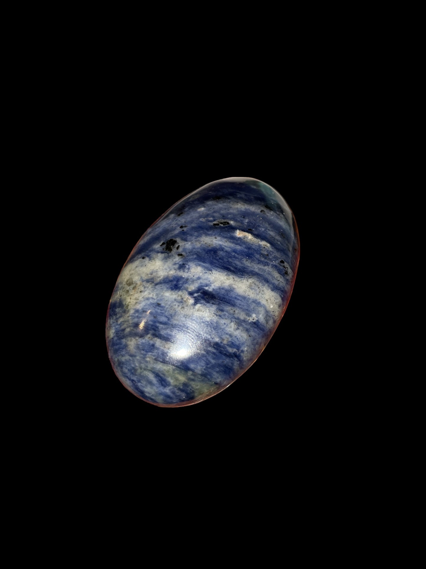 Sodalite palm stone