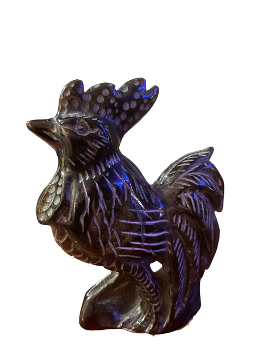 Chicken Obsidian Carving