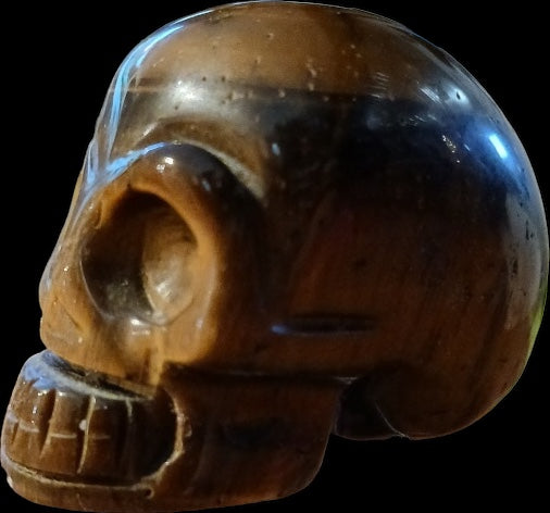 Tiger Eye Skull