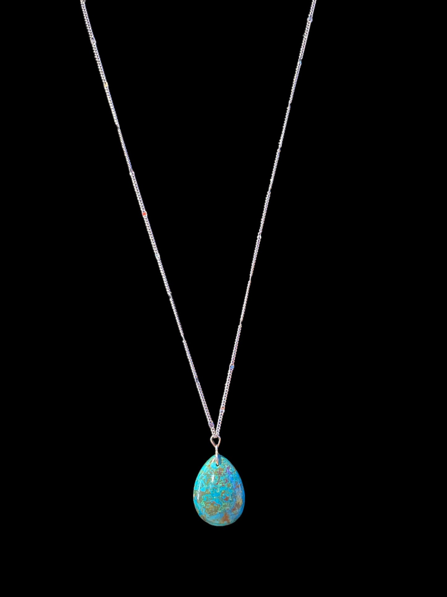 Chrysocolla pendent